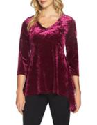 Chaus Crushed Velvet Top