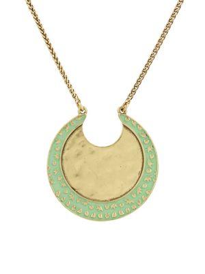 Lucky Brand Culture Club Crystal Moon Pendant Necklace
