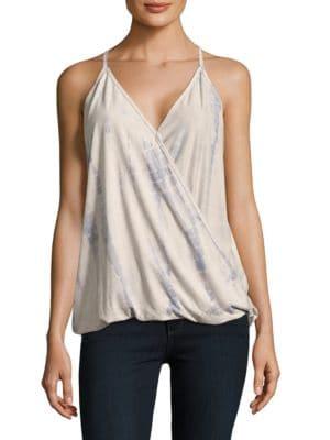 Design Lab Faux Suede Tie-dye Tank Top