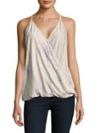 Design Lab Faux Suede Tie-dye Tank Top