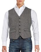 Original Penguin Textured Button-front Vest