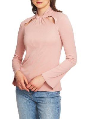 1.state Cut-out Neck Top