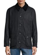 Barbour Ashby Waxed Corduroy-trim Jacket