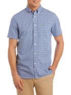 Lacoste Gingham Regular-fit Cotton Poplin Button-down Shirt
