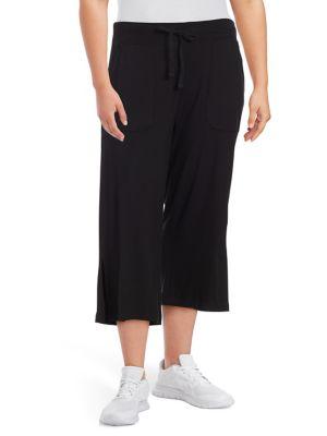 Marc New York Performance Plus Drawstring Slit-hem Culottes