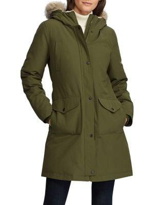 Lauren Ralph Lauren Faux Fur-trim Down-filled Coat