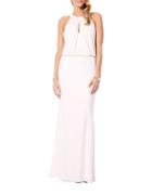 Laundry By Shelli Segal Beaded Top Gown