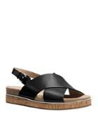 Michael Kors Collection Hallie Leather Open Toe Slingback Sandals