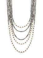 Design Lab Beaded Multi-strand Necklace
