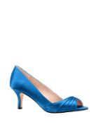 Nina Chezare Pleated Open-toe Pumps