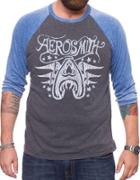 Jack Of All Trades Premium Aerosmith Stars Burnout Raglan Tee