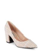 Karl Lagerfeld Paris Addie Tweed Block Heel Shoes
