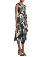 Lafayette 148 New York Printed Belted Dress