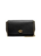 Coach Alexa Leather Turnlock Chain Wallet