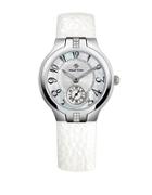 Philip Stein Ladies Sport Watch With White Leather Strap