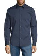 Calvin Klein Slim-fit Long-sleeve Button-down Shirt