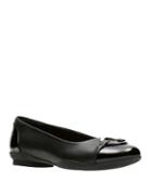 Clarks Neenah Embellished Leather Flats