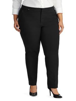 Lauren Ralph Lauren Plus Stretch Straight Pant