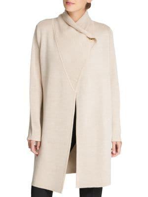 Donna Karan Toggle Long Cardigan