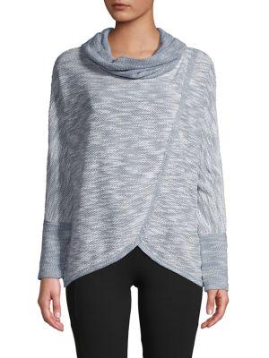 Calvin Klein Performance Heathered Cowlneck Sweatshirt