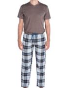 Majestic International Cold Snap V-neck Top And Flannel Pants Set