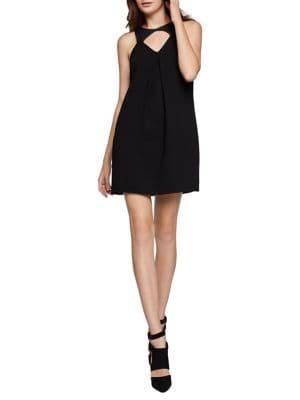 Bcbgeneration Mixed-media Cut-out Dress