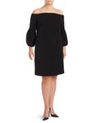 Vince Camuto Plus Off-the-shoulder Bell Sleeve Dress