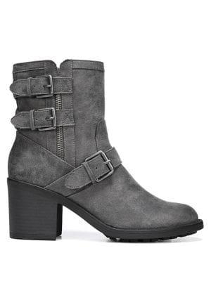 Fergalicious Prayer Stacked Heel Booties
