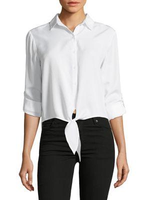 Beach Lunch Lounge Tie Front Blouse