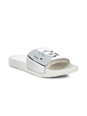 Ugg Royale Graphic Metallic Slides