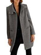 Mango Funnelneck Zip Coat