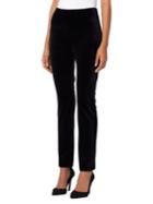 Tahari Arthur S. Levine Velvet Side-zip Pants