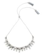 Marchesa Faux Pearl And Crystal Frontal Necklace