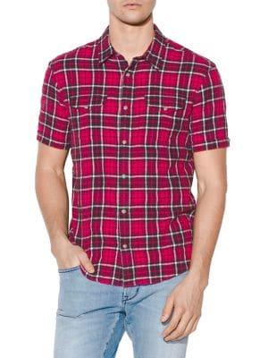 John Varvatos Slim-fit Flannel Button-down Shirt