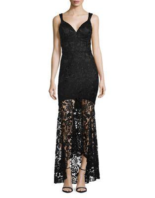Nicole Miller New York Lace High-low Mermaid Gown