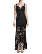 Nicole Miller New York Lace High-low Mermaid Gown