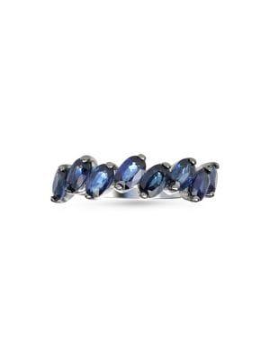 Marco Moore 14k White Gold & Blue Sapphire Ring