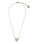 Vince Camuto Gifting Pave Crystal And Heart Pendant Necklace