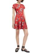 French Connection Floral- Print Flared Dress