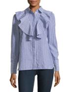 The Fifth Label Lightfast Parcel Striped Button-down Shirt