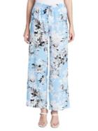 Calvin Klein Floral Printed Wide-leg Pants