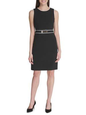 Tommy Hilfiger Chain Contrast Sheath Dress