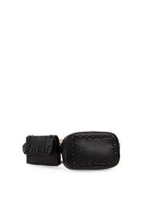 Steve Madden Double Pouch Faux-leather Belt Bag