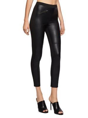 Bcbgeneration Mixed Media Faux Leather Moto Leggings