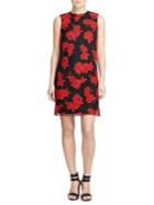 Donna Karan Embroidered Sheath Dress