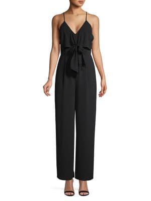 Design Lab V-neck Tie-front Jumpsuit