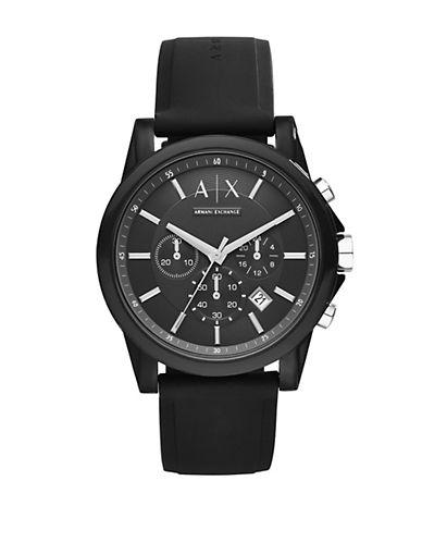 Armani Exchange Ax1326 Ip And Silicone Watch
