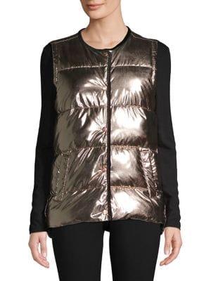 Calvin Klein Performance Snap-front Quilted Vest