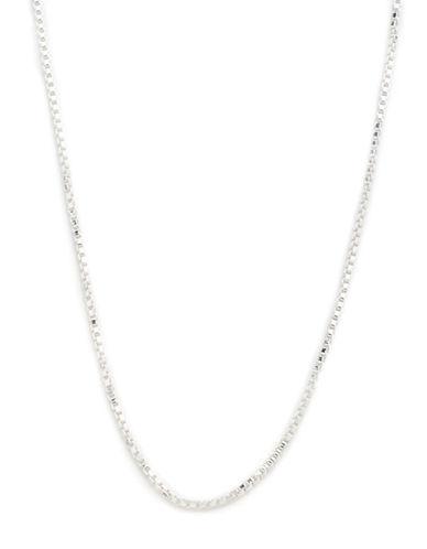 Lord & Taylor Sterling Silver Box-chain Necklace