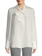 Kobi Halperin Silk Tie Neck Blouse